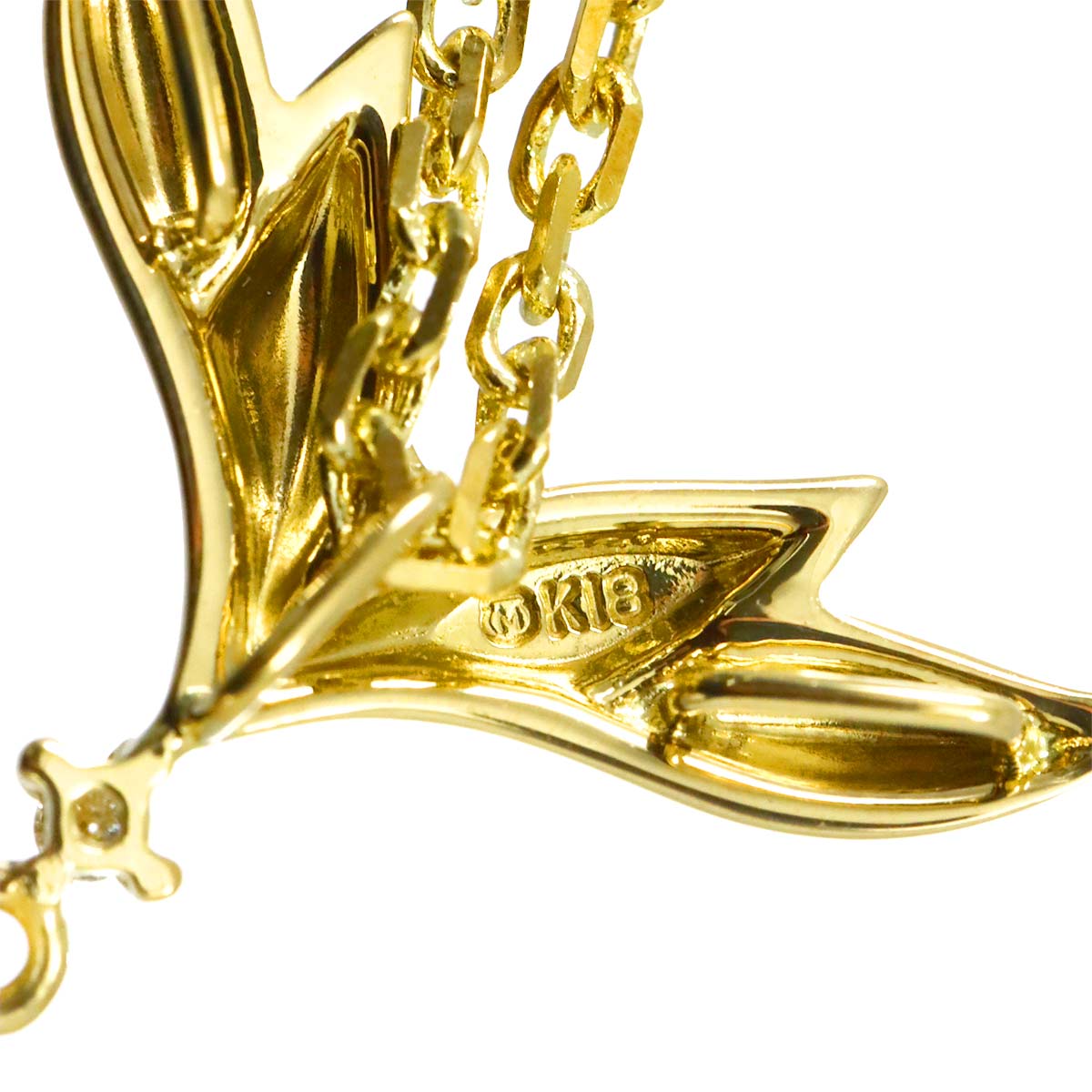 Akoya Pearl 7.7mm Diamond Necklace 18K YG 750