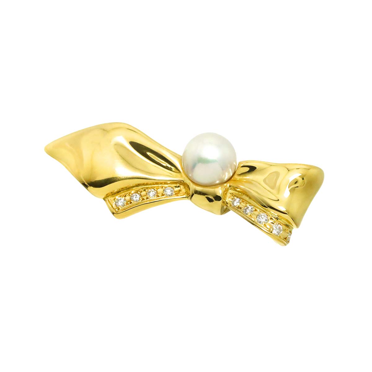 Akoya Pearl 6.5mm Pendant Top 18K YG 750