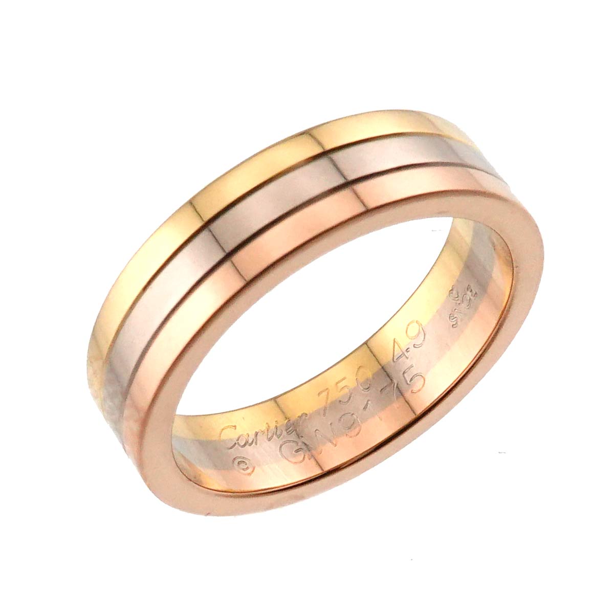 Vendome Ring 18K YG WG PG 750 size49 4.5-4.75(US)