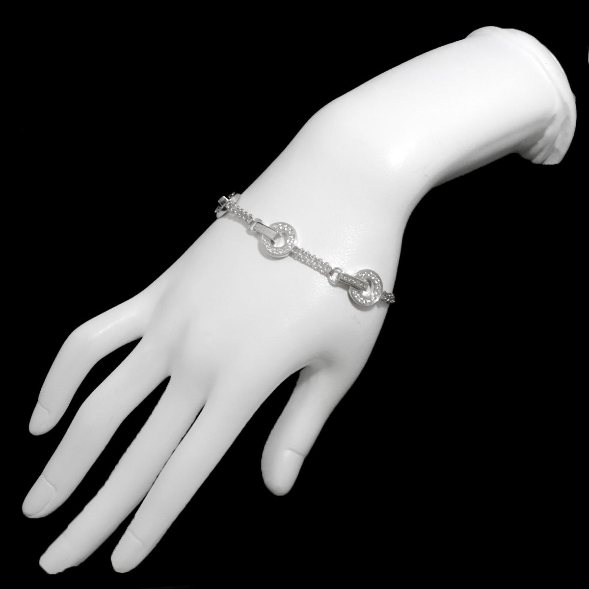 BVLGARIBVLGARI Diamond Bracelet K18 White Gold 750 sizeML