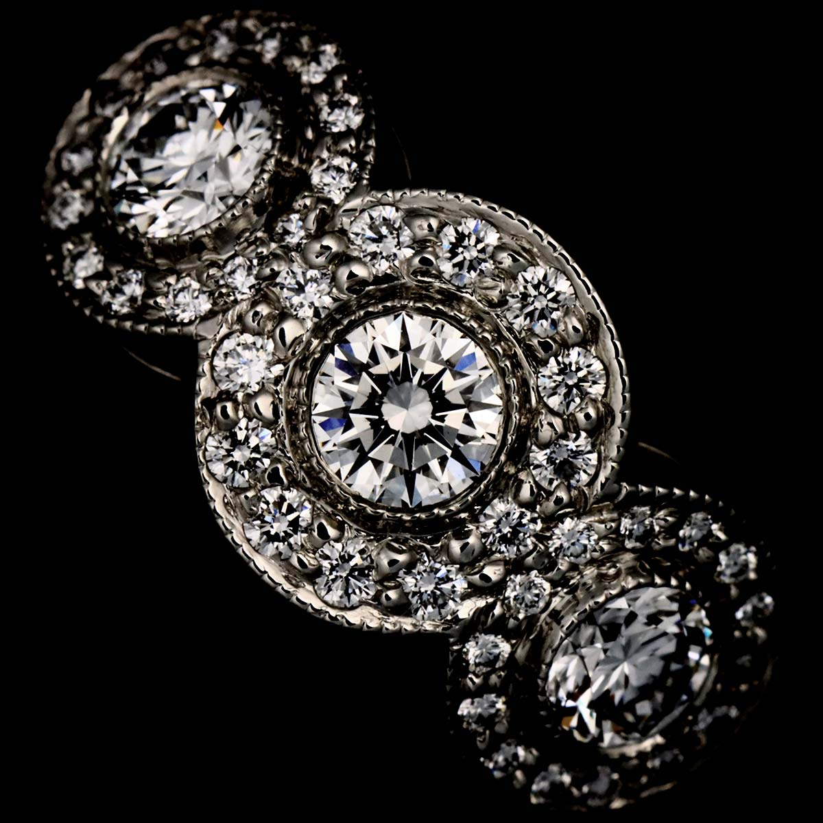 Diamond Ring Pt Platinum size5.5-5.75(US)