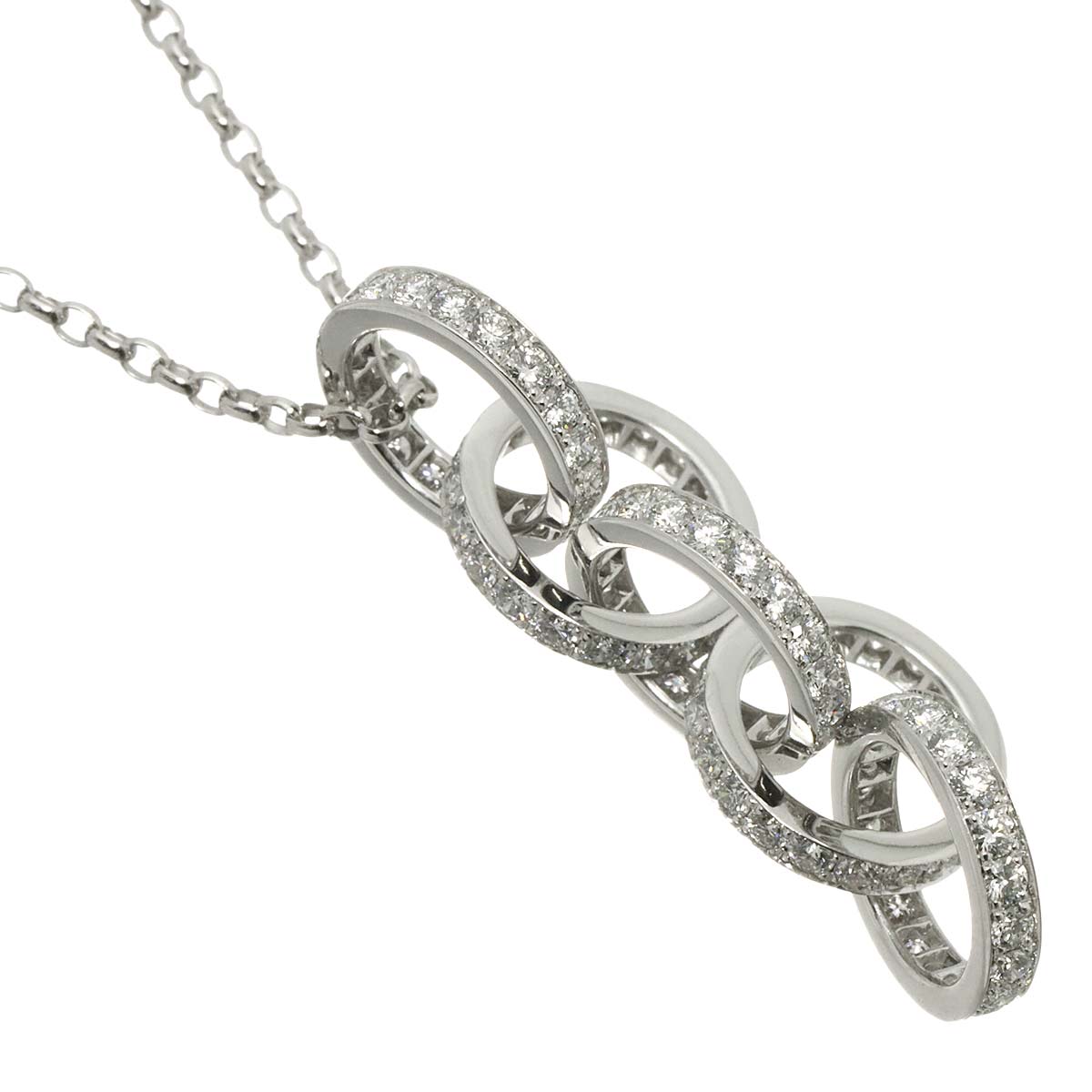Diamond 2.00ct Necklace 18K WG 750