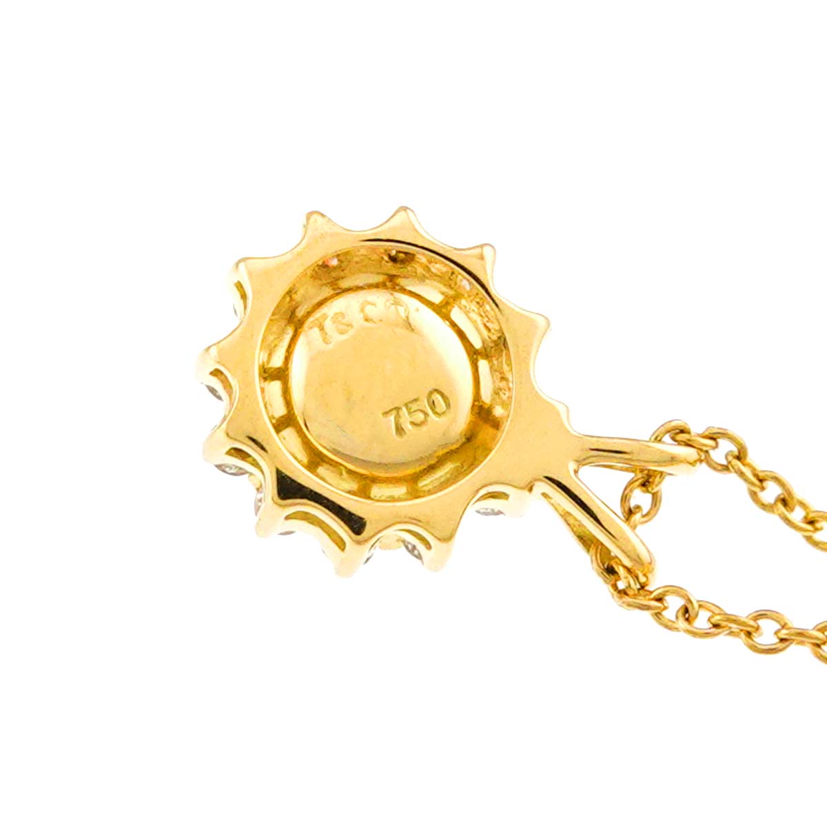 Akoya pearl 5.5mm Diamond Necklace 18K YG 750