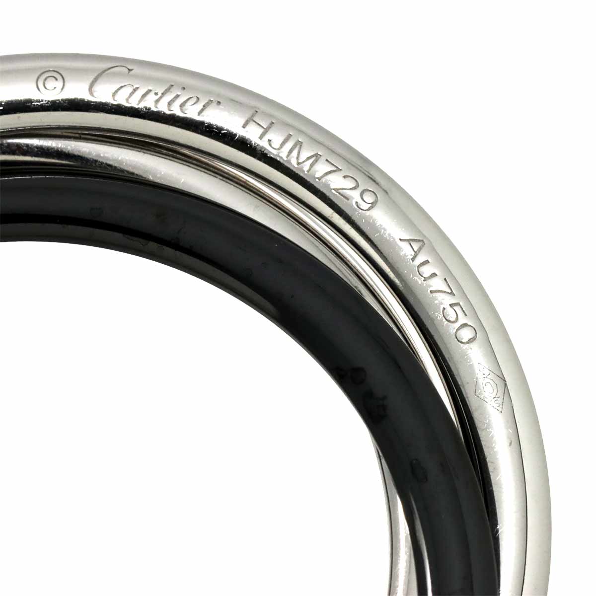 Trinity Diamond Necklace 18K WG 750 Ceramic