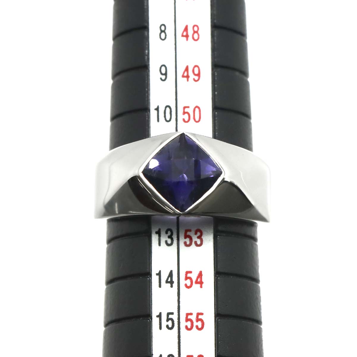 Iolite Ring 18K White Gold 750 size6(US)