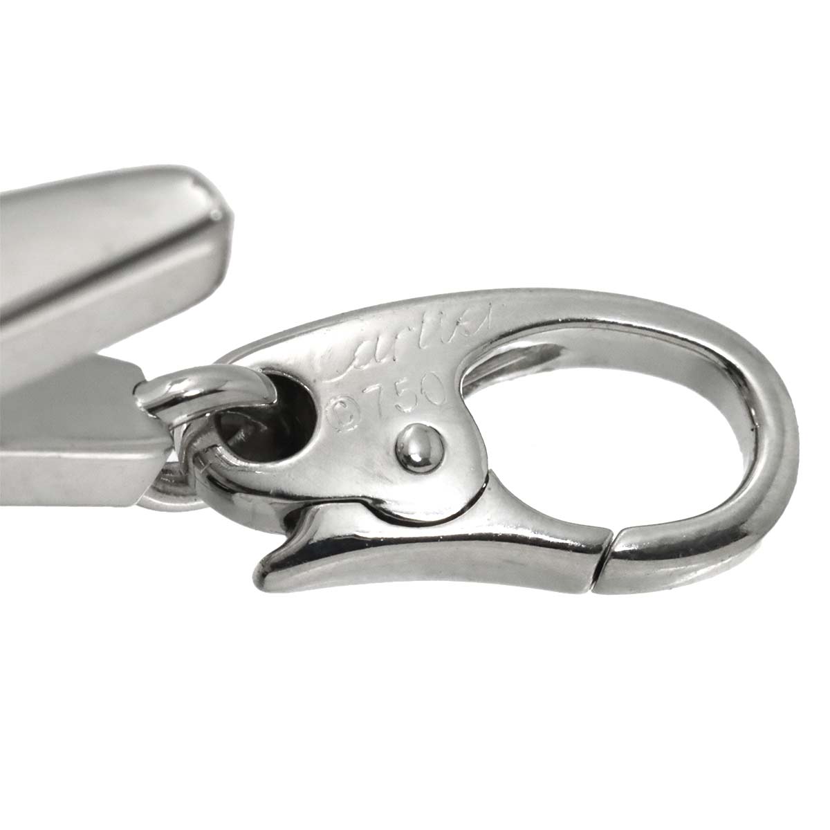 Diamond Pendant Top Charm 18K White Gold 750