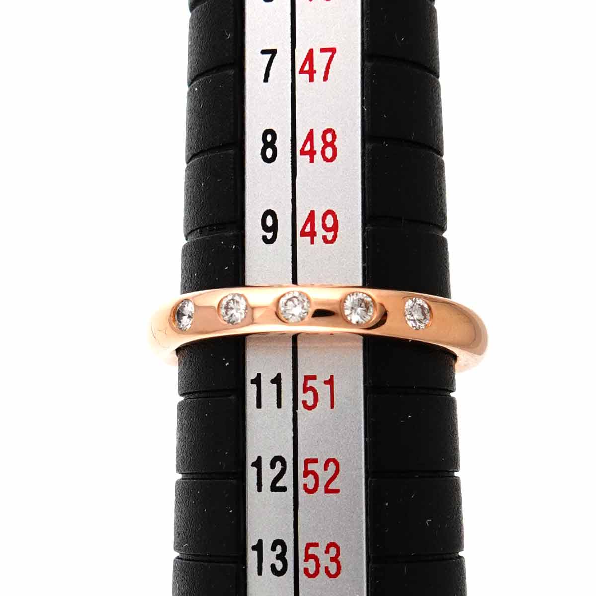 Stacking Diamond 5P Ring 18K Pink Gold 750 Size5.25-5.5(US)