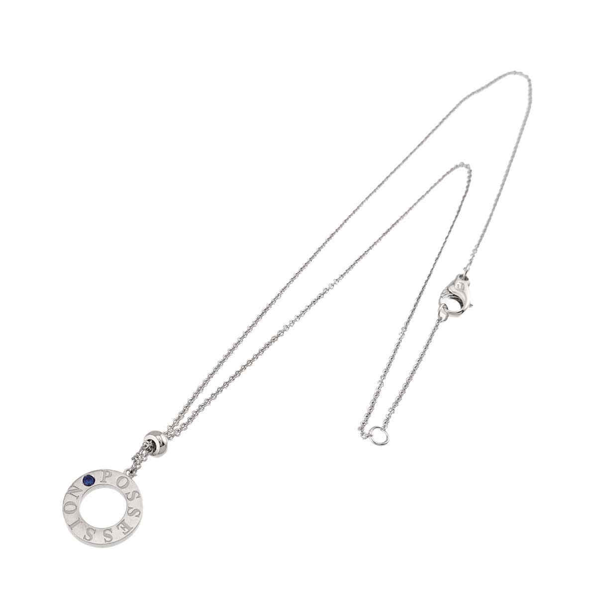 Possession Sapphire Necklace 18K White Gold 750