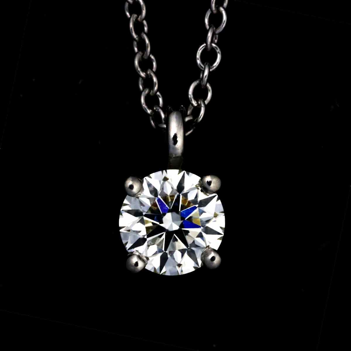 Diamond 0.32ct I/VS1/3EX Necklace Platinum