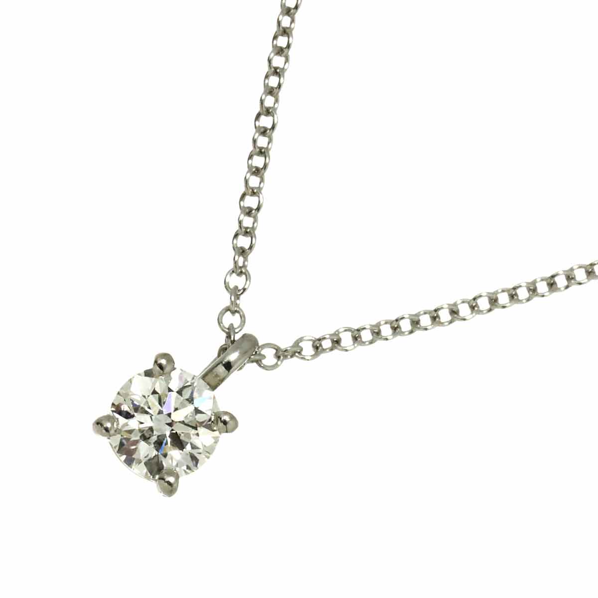 Diamond 0.32ct I/VS1/3EX Necklace Platinum