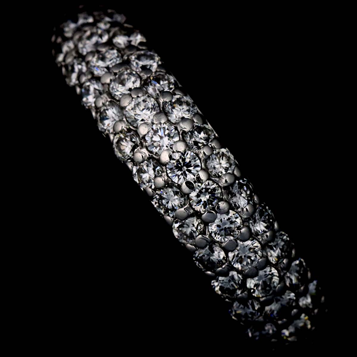 Diamond 0.40ct Ring 18K WG 750 Size4-4.5(US)