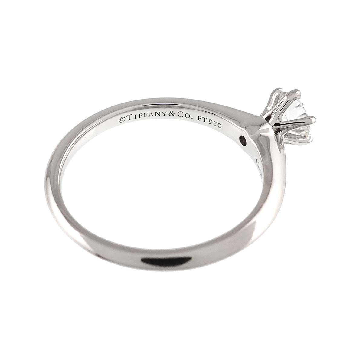 Diamond 0.35ct F/VS1/3EX Ring Pt Platinum Size5.5-5.75(US)