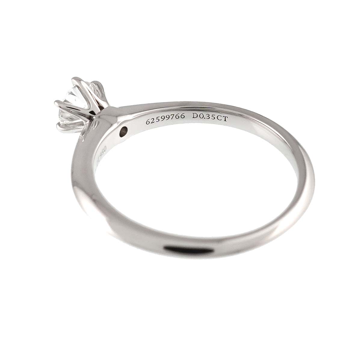 Diamond 0.35ct F/VS1/3EX Ring Pt Platinum Size5.5-5.75(US)