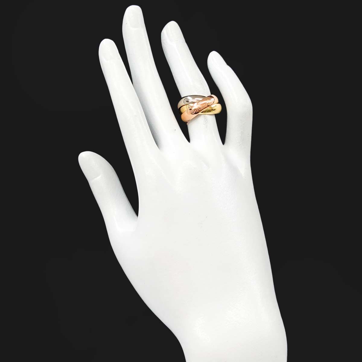 Trinity SM Ring 18K YG WG PG 750 Size47 4(US)