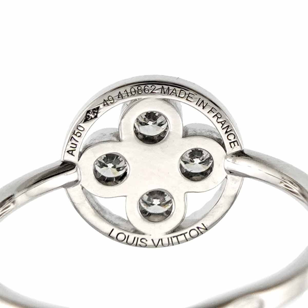 Sun Blossom Diamond Ring 18K WG 750 size49 4.75-5(US)