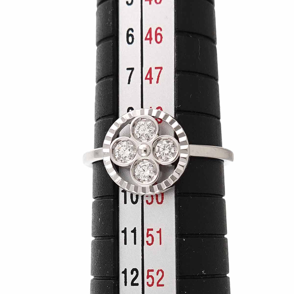 Sun Blossom Diamond Ring 18K WG 750 size49 4.75-5(US)