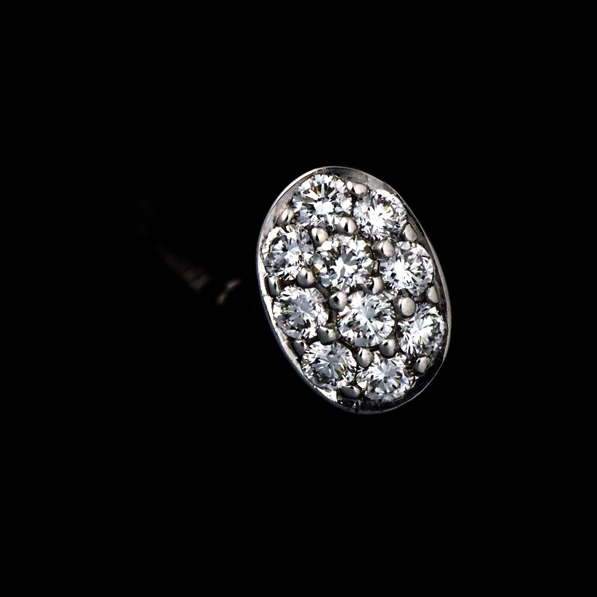 Tourmaline 1.263ct Diamond Ring 18K WG size6.25-6.5(US)