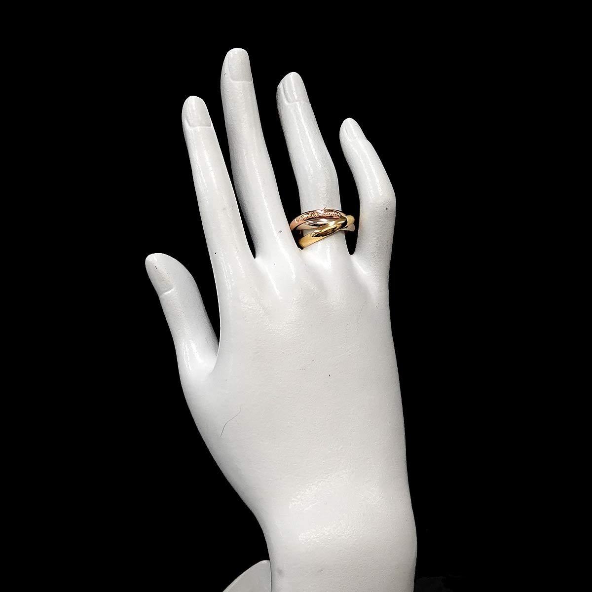 Trinity MM Ring 18K YG WG PG 750 Size55 6.75-7.25(US)
