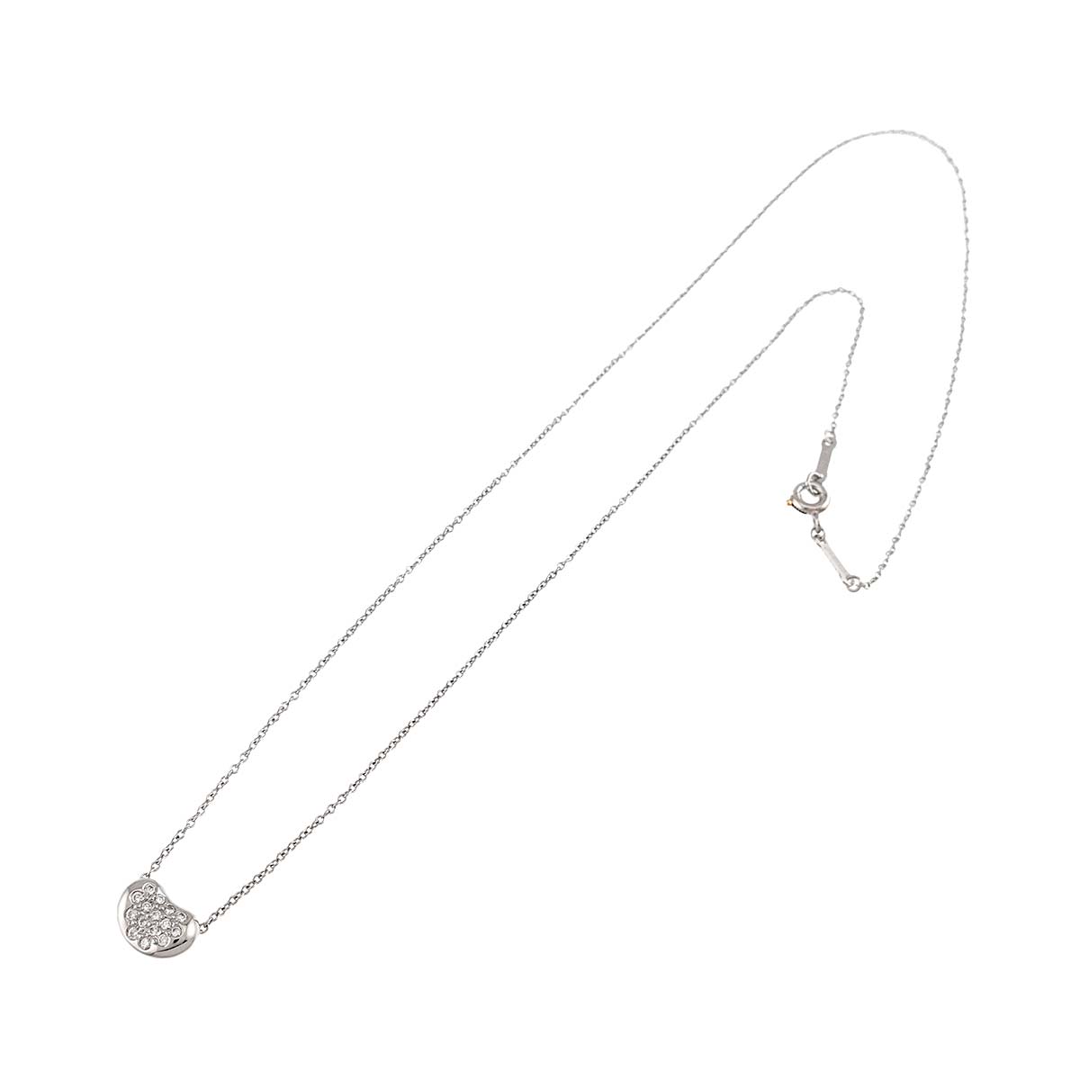 Bean Diamond Necklace Platinum