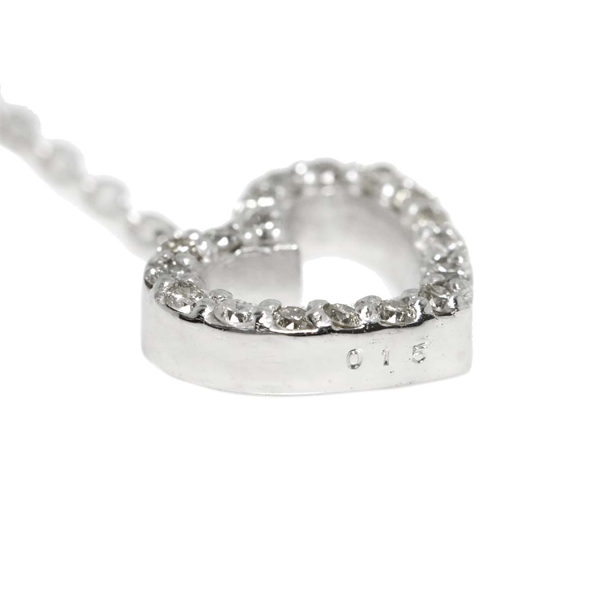 Diamond 0.15ct/0.15ct Earrings Pierced 18K K18 WG 750