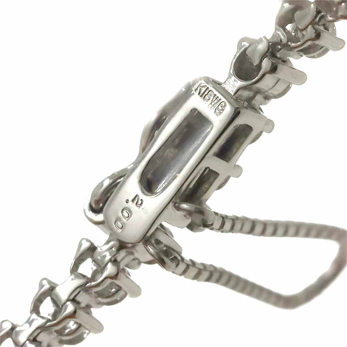Diamond 2.00ct Bracelet 18K K18 WG White Gold 750