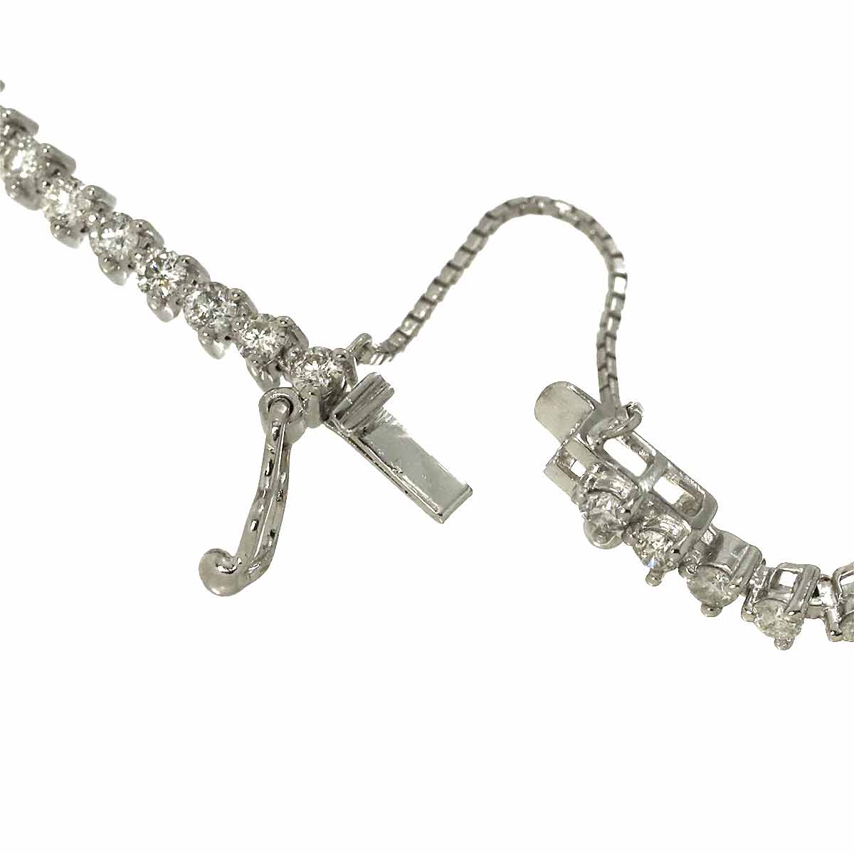 Diamond 2.00ct Bracelet 18K K18 WG White Gold 750