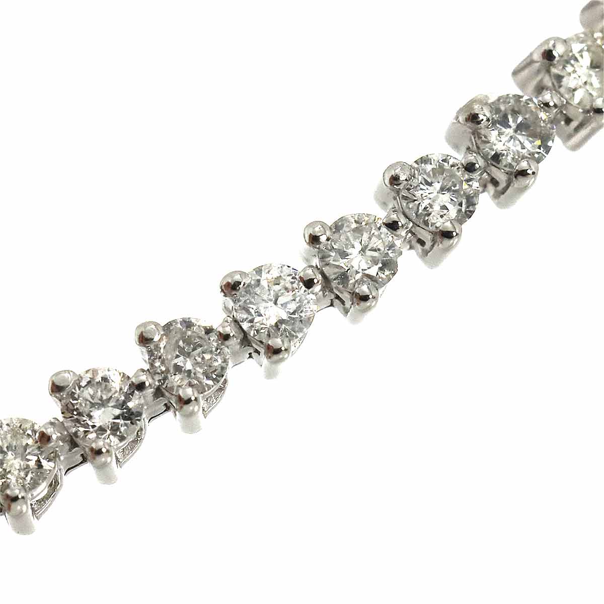 Diamond 2.00ct Bracelet 18K K18 WG White Gold 750