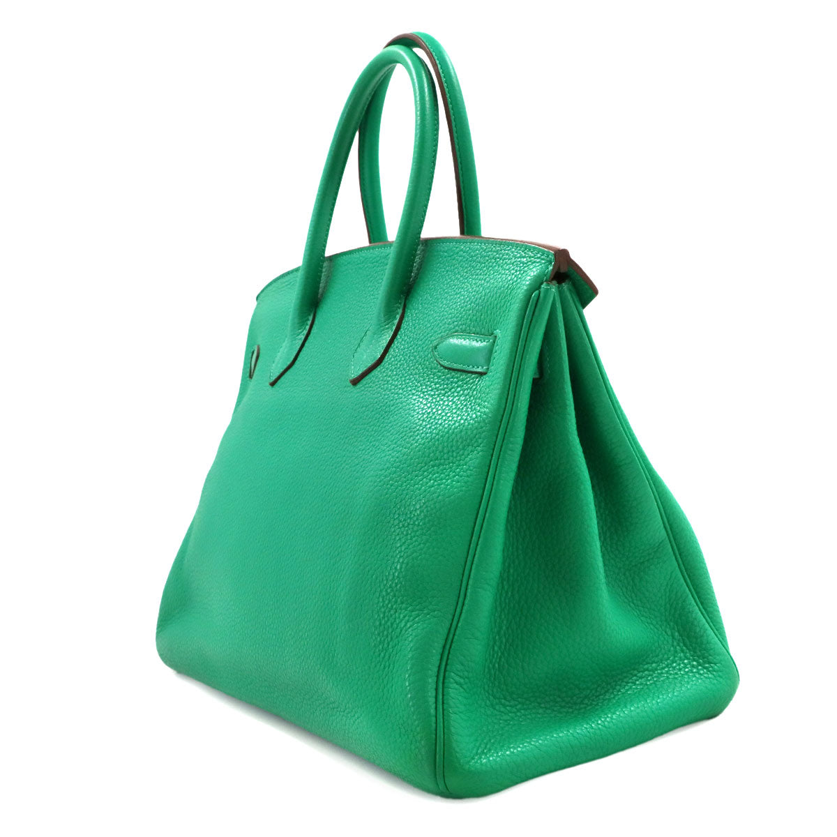 Birkin 35 Taurillon Clemence Menthe Hand Bag Purse Green