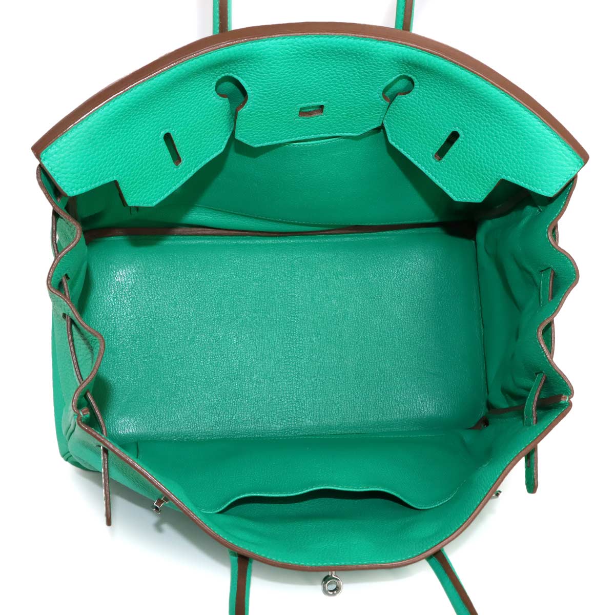 Birkin 35 Taurillon Clemence Menthe Hand Bag Purse Green