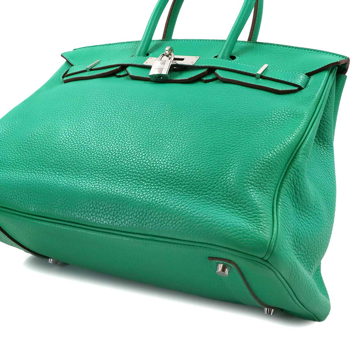 Birkin 35 Taurillon Clemence Menthe Hand Bag Purse Green