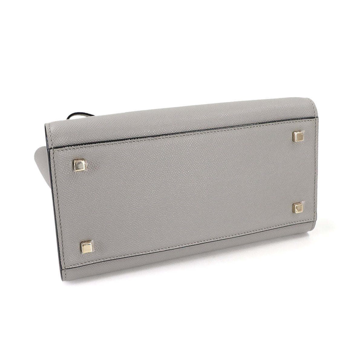 Milano Mini Hand Shoulder Bag Leather Ash Grey Purse