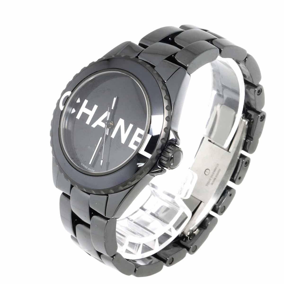 J12 38mm Wanted de Chanel H7418 Ceramic Automatic Black Dial