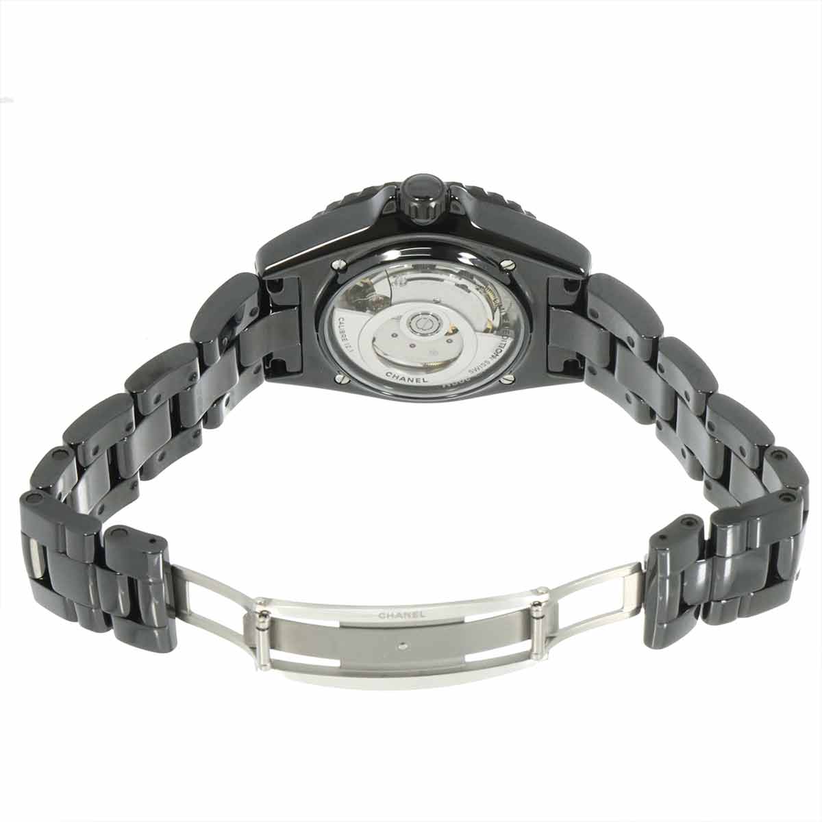 J12 38mm Wanted de Chanel H7418 Ceramic Automatic Black Dial