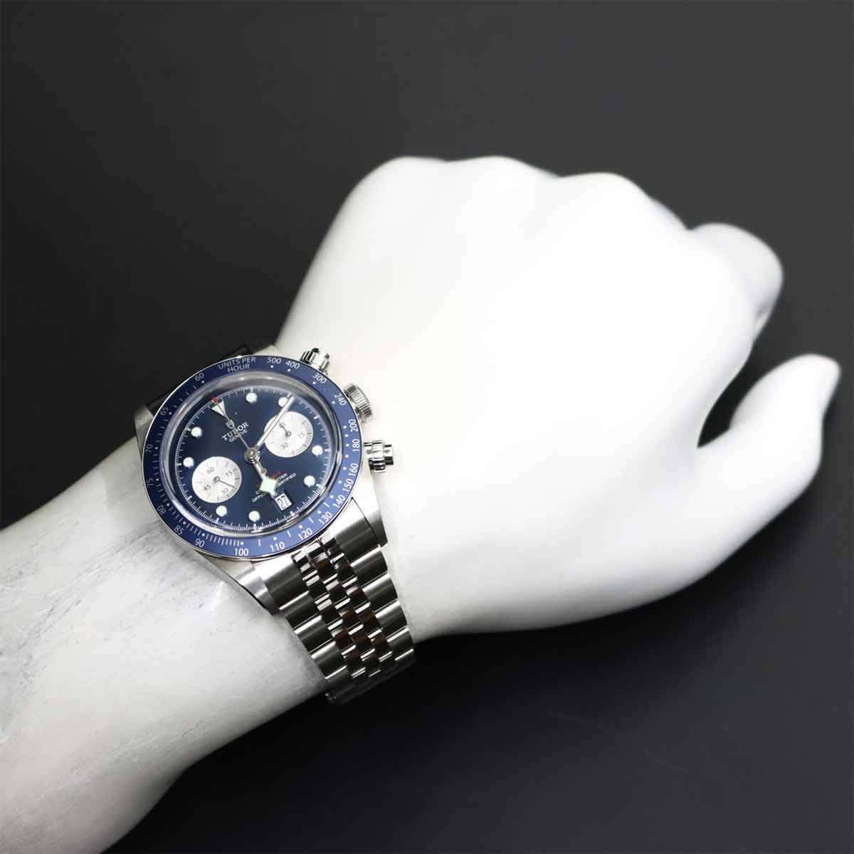 Black Bay Chronograph 79360B Automatic Blue Dial Mens Watch