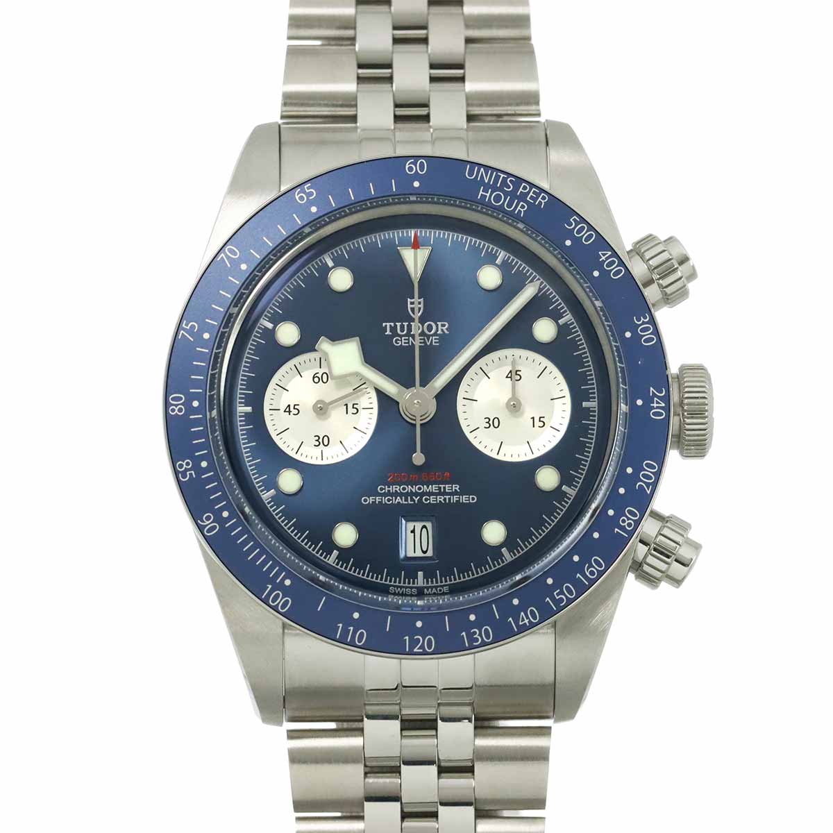 Black Bay Chronograph 79360B Automatic Blue Dial Mens Watch