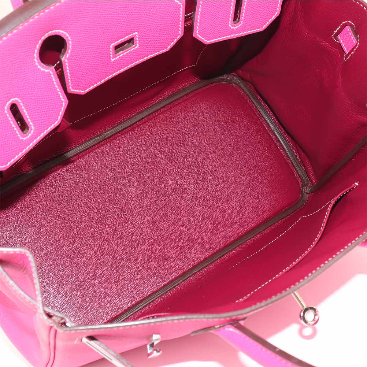 Candy Birkin 30 Epsom Rose Tyrien Ruby Hand Bag Purse Pink