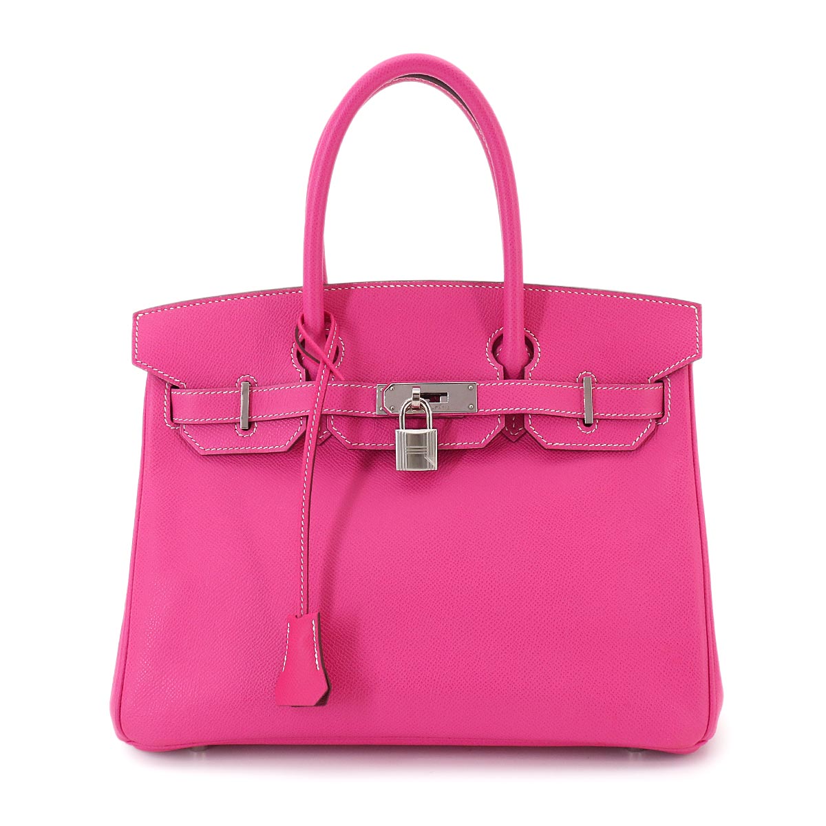 Candy Birkin 30 Epsom Rose Tyrien Ruby Hand Bag Purse Pink