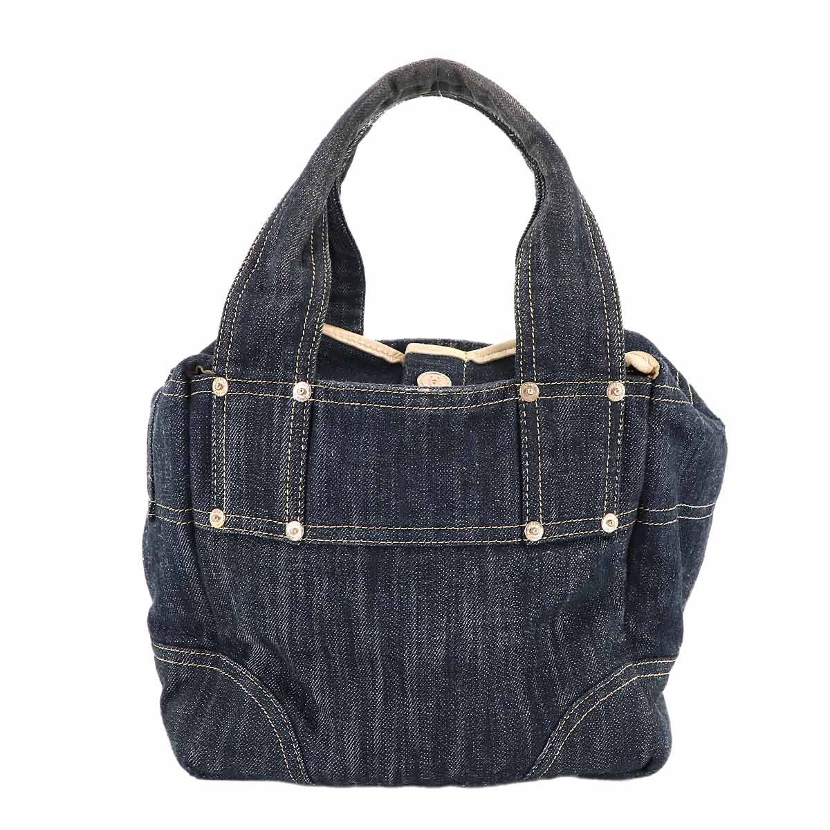 Sparkling denim Hand Bag Denim Indigo blue A31985 Purse