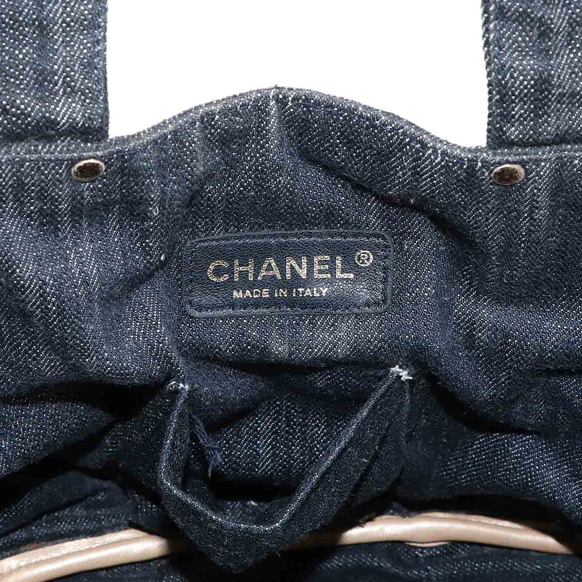 Sparkling denim Hand Bag Denim Indigo blue A31985 Purse