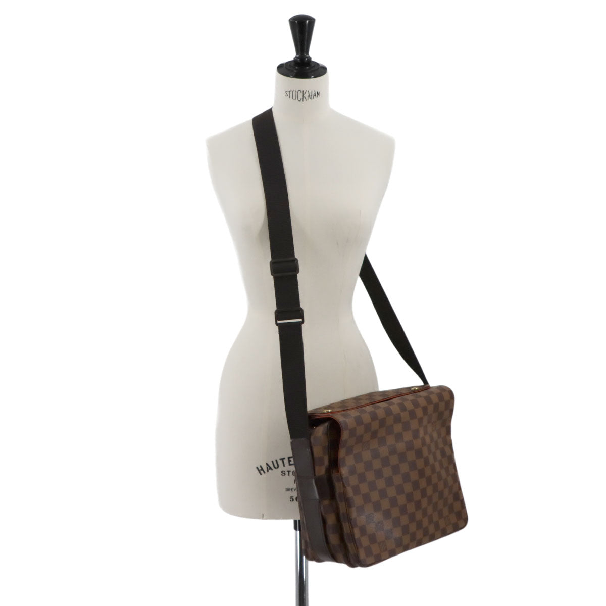 Damier Naviglio Shoulder Bag Ebene N45255 Unisex Purse