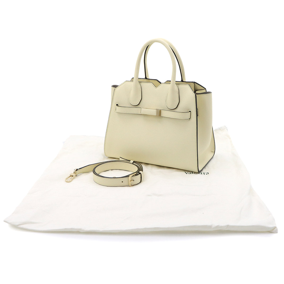 Milano Mini Hand Shoulder Bag Leather White Purse