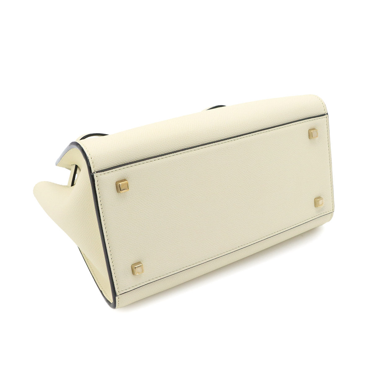 Milano Mini Hand Shoulder Bag Leather White Purse