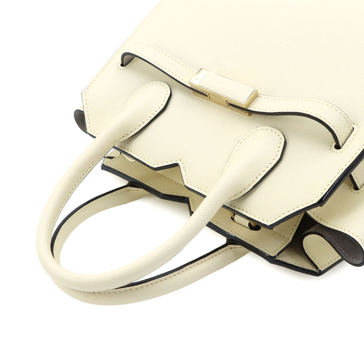 Milano Mini Hand Shoulder Bag Leather White Purse