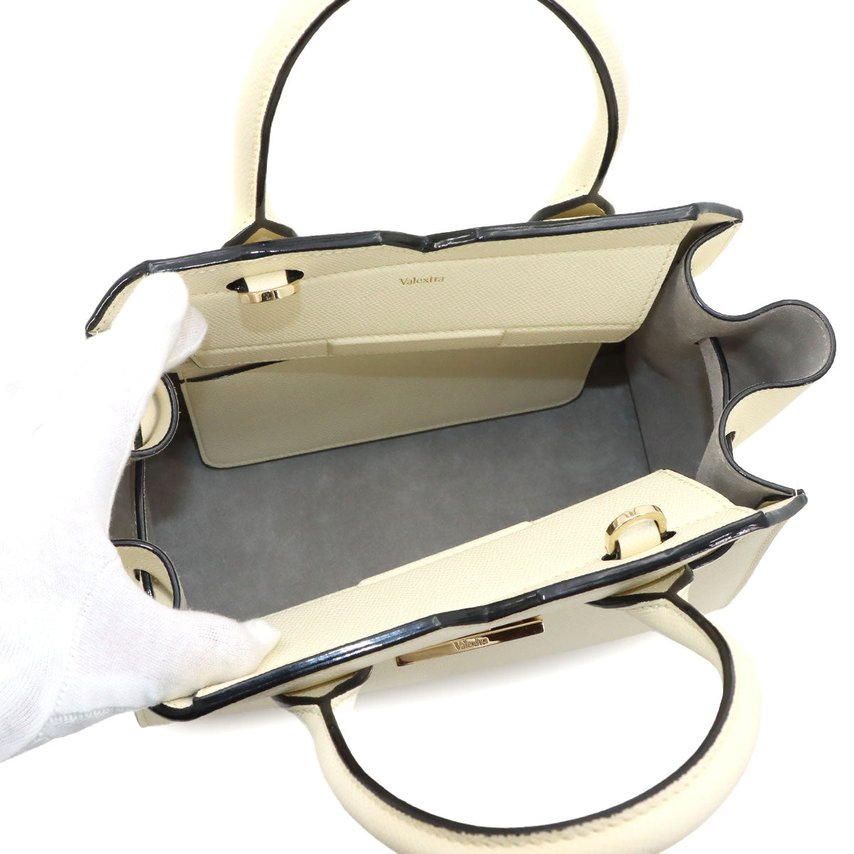 Milano Mini Hand Shoulder Bag Leather White Purse