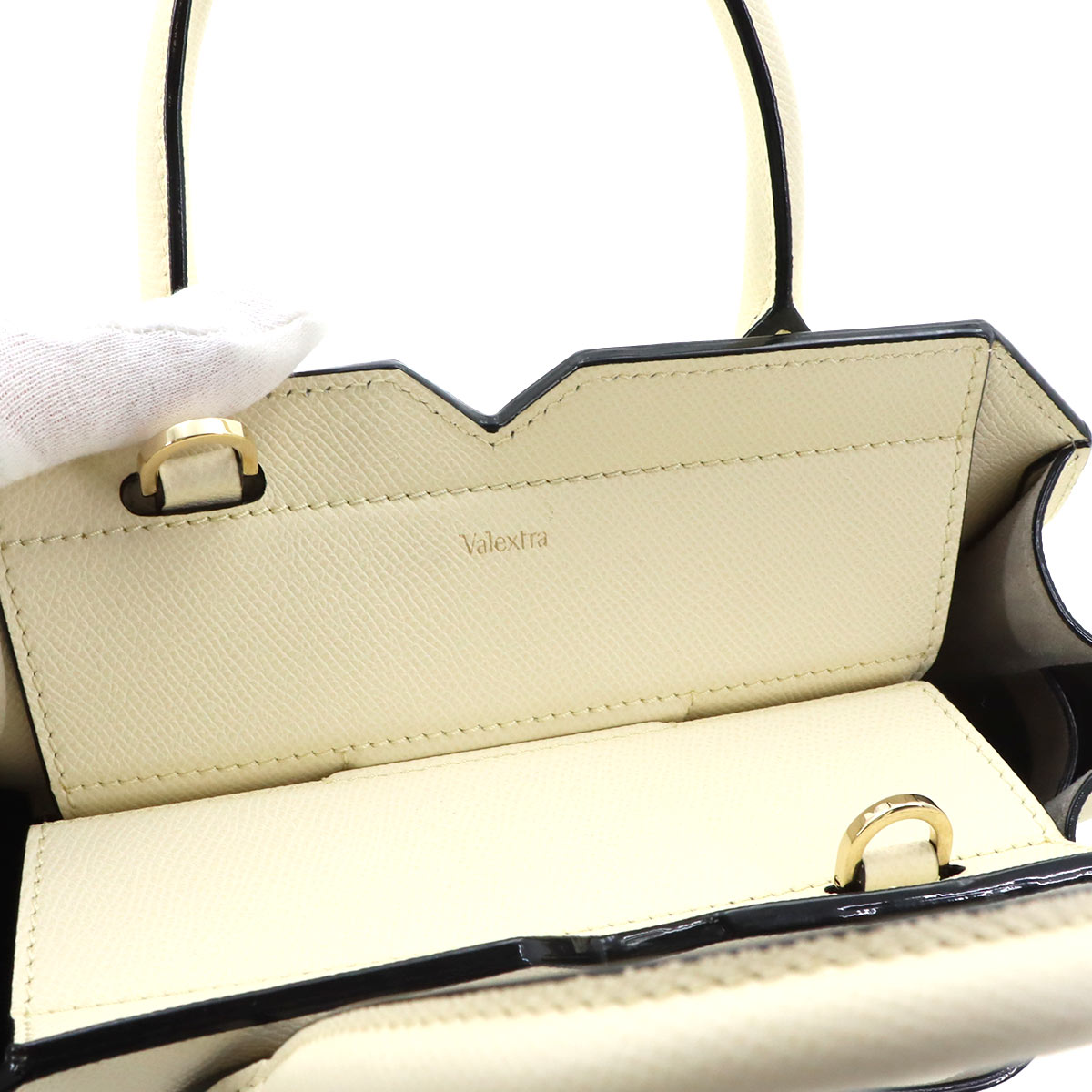Milano Mini Hand Shoulder Bag Leather White Purse