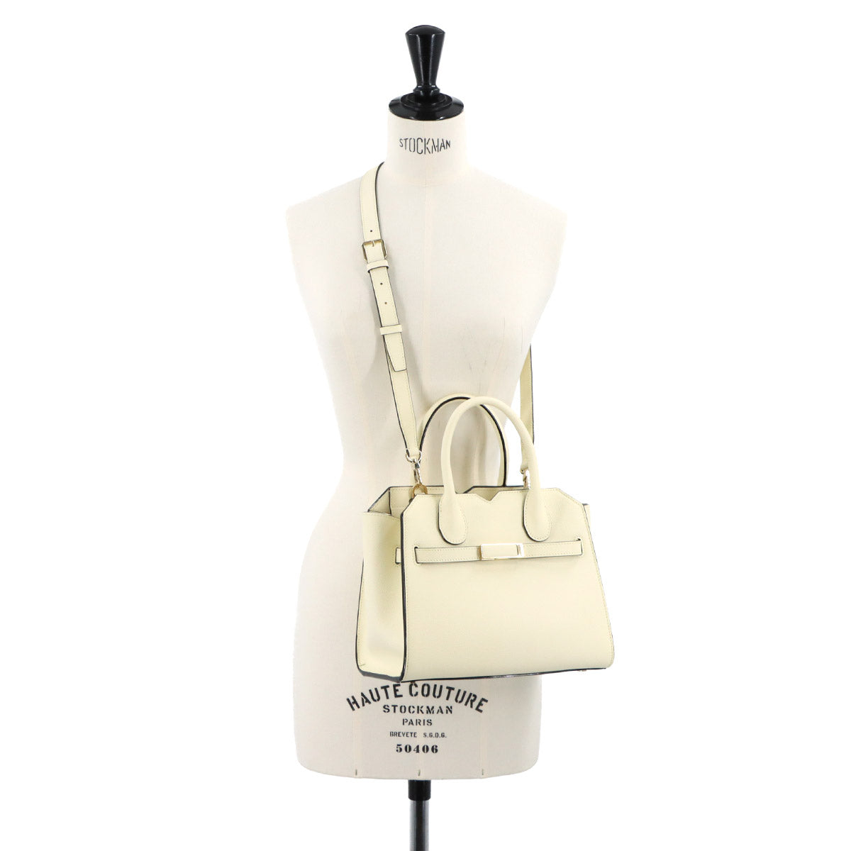 Milano Mini Hand Shoulder Bag Leather White Purse