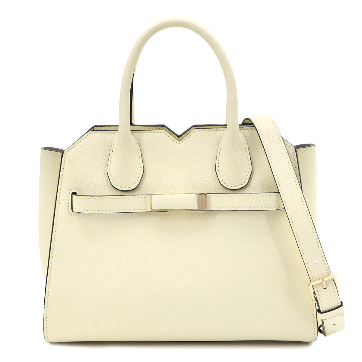 Milano Mini Hand Shoulder Bag Leather White Purse
