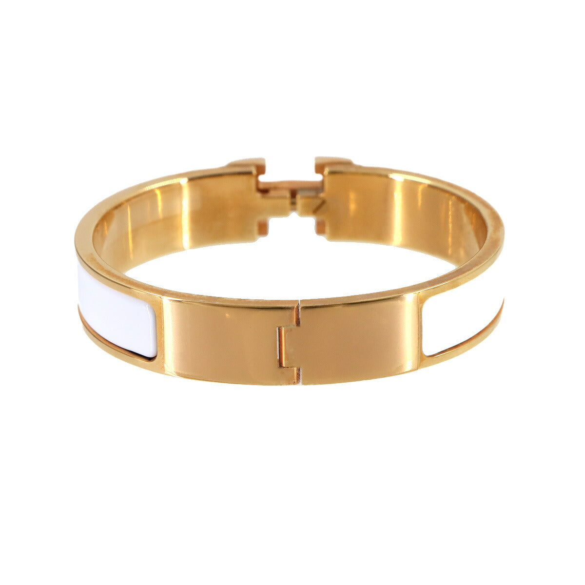 Clic Clac PM Bangle Blanc Gold White Accessory