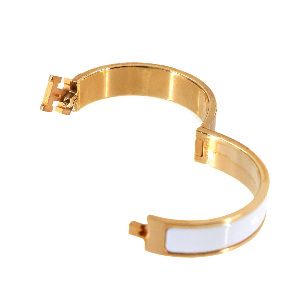 Clic Clac PM Bangle Blanc Gold White Accessory
