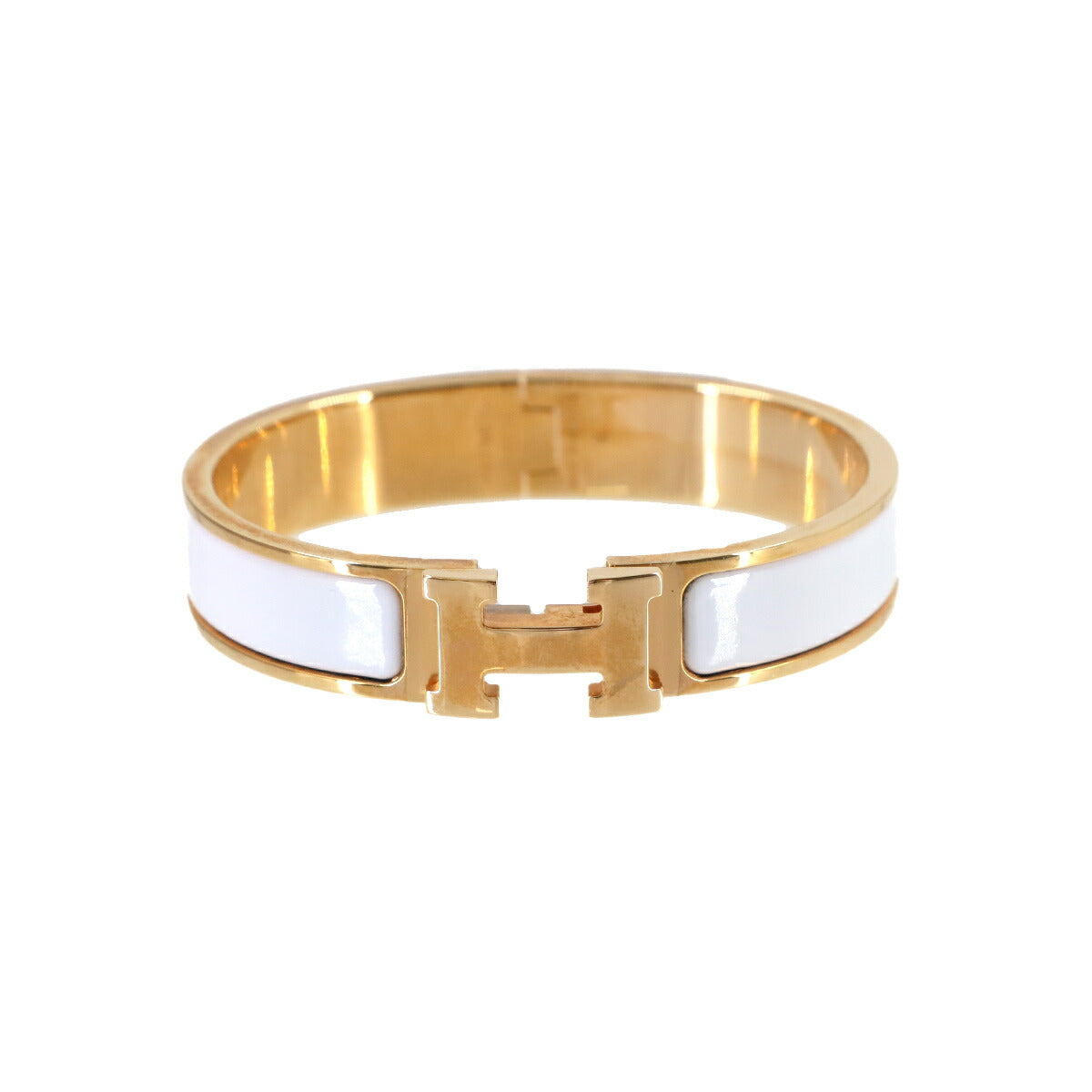 Clic Clac PM Bangle Blanc Gold White Accessory
